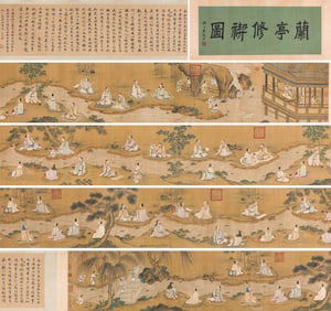 TANG YIN (1470-1524), ATTRIBUTED TO, ORCHID PAVILION GATHERING