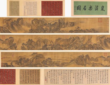 WEN ZHENGMING (1470-1559), ATTRIBUTED TO, JOYFUL DWELLING BY MISTY STREAM