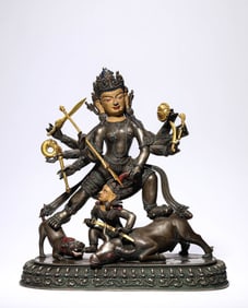A SILVER FIGURE OF THE DAKINI YESHE TSOGYAL