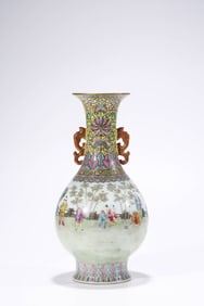 A FAMILLE-ROSE 'CHILDREN AT PLAY' VASE