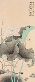 YU FEI'AN (1889-1959), ATTRIBUTED TO, FLOWER-AND-BIRD