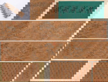 ZHAO MENGFU (1254-1322), ATTRIBUTED TO, VIEWING LOTUS BY BAMBOO STREAM