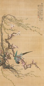 YU FEI'AN (1889-1959), ATTRIBUTED TO, FLOWER-AND-BIRD
