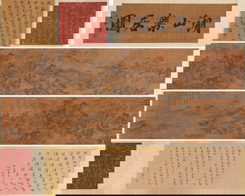 WEN ZHENGMING (1470-1559), ATTRIBUTED TO, JOYFUL DWELLING BY LAKE AND MOUNTAIN