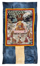 A KESI 'SHAKYAMUNI BUDDHA' HANGING SCROLL