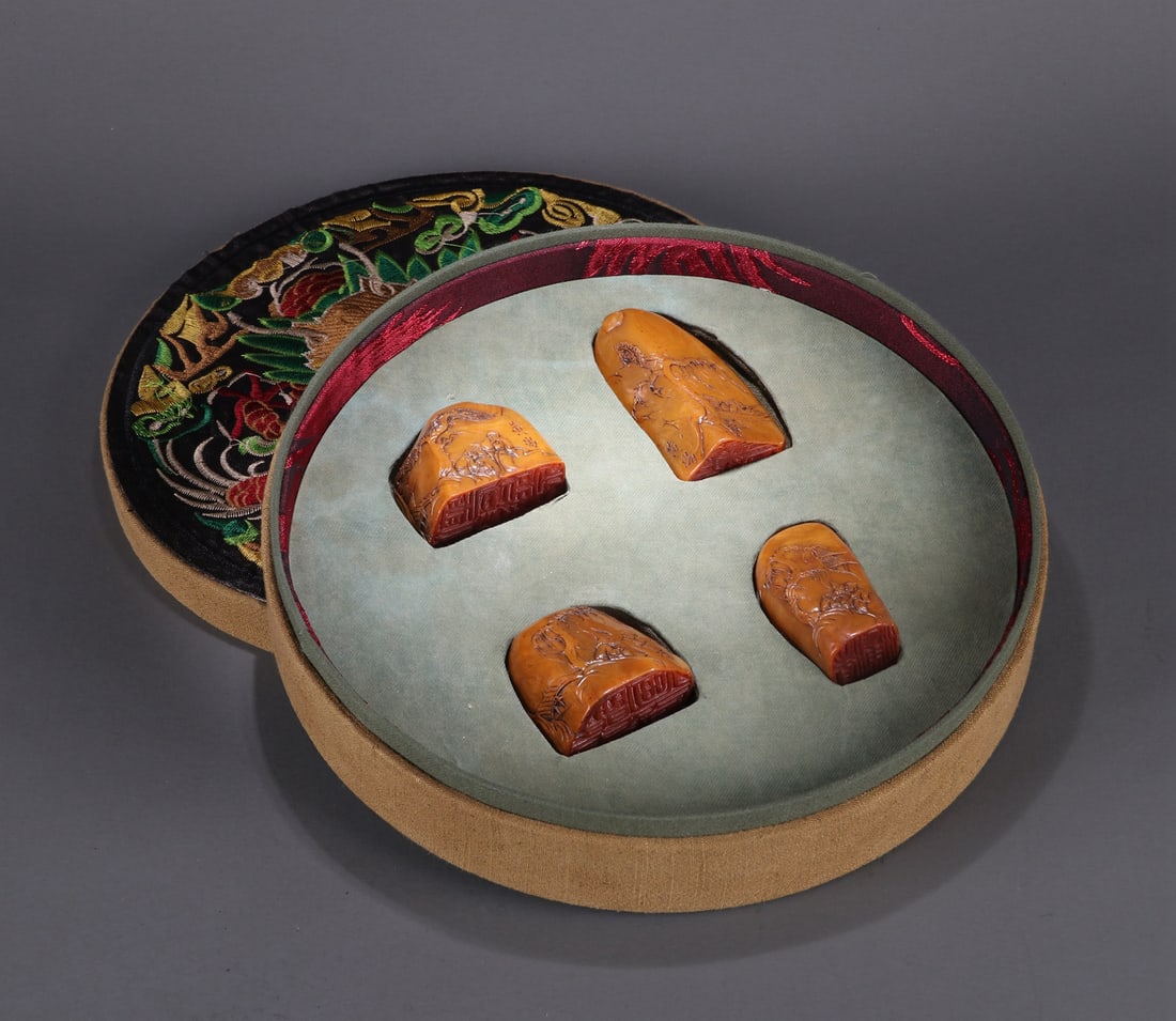 A SET OF TIANHUANG 'FIGURES AND STORY' SEALS: A SET OF TIANHUANG 'FIGURES AND STORY' SEALS Dimensions vary. All measurements are approximate.