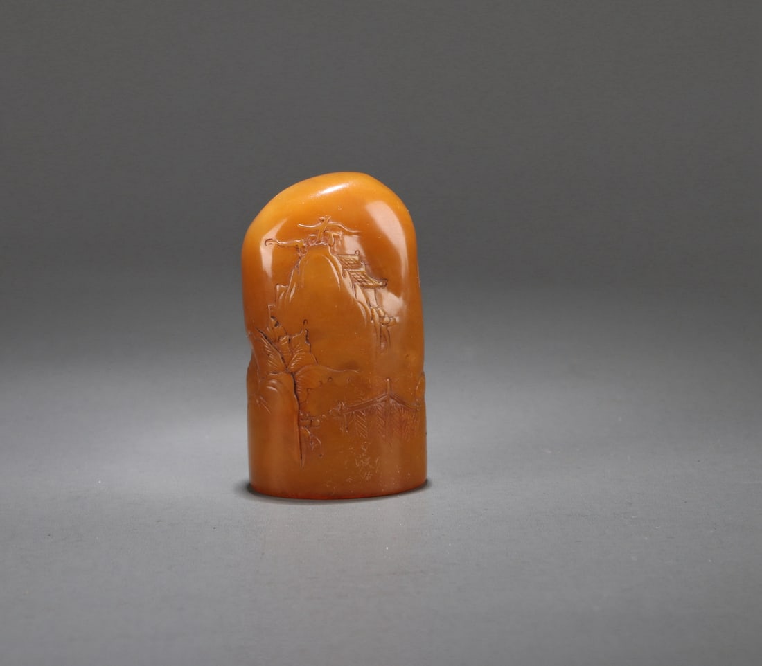 A TIANHUANG 'FIGURES AND STORY' SEAL: A TIANHUANG 'FIGURES AND STORY' SEAL Height: 5.5 cm (2.17 in.). Weight: 60.5 g. All measurements are approximate.
