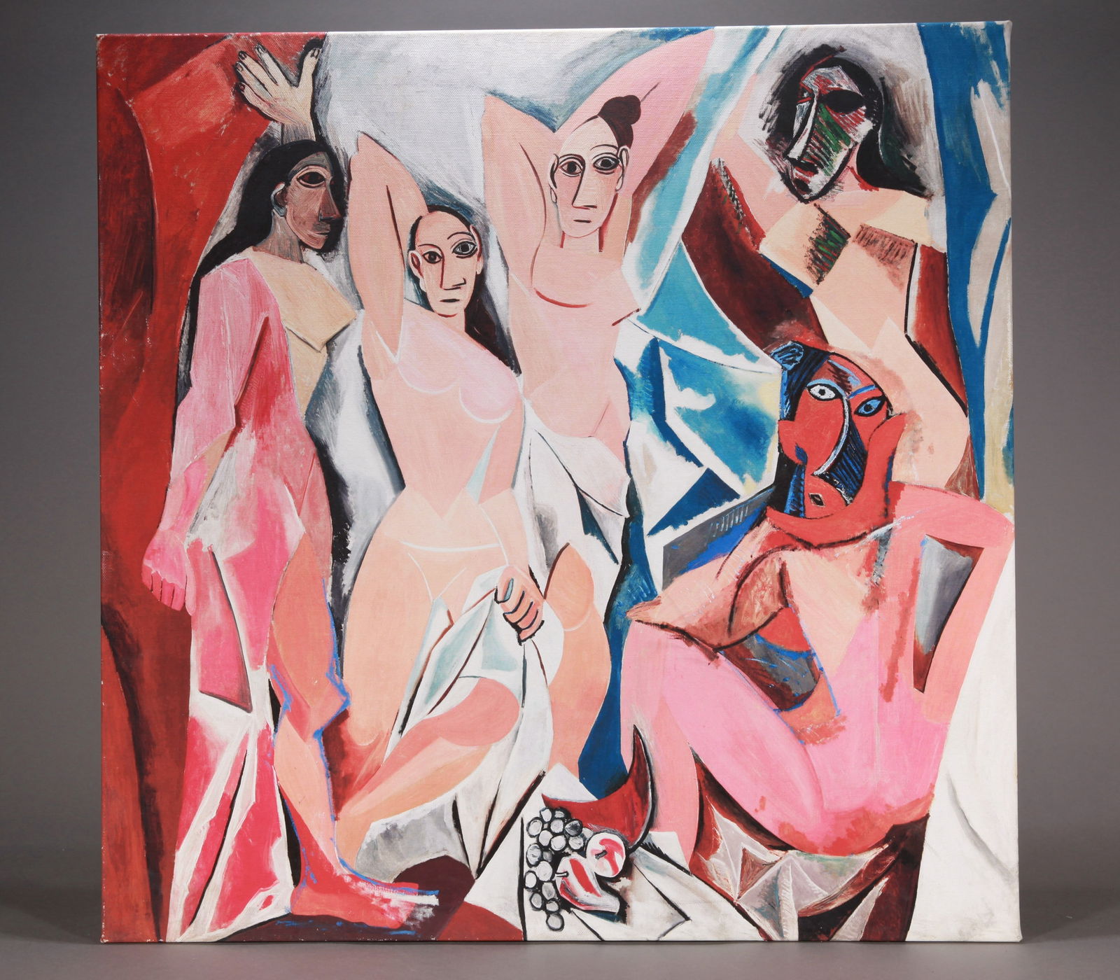 AN OIL PAINTING OF A NUDE: AN OIL PAINTING OF A NUDE Dimensions: Width: 60 cm (23.62 in.) x Height: 60 cm (23.62 in.). All measurements are approximate.