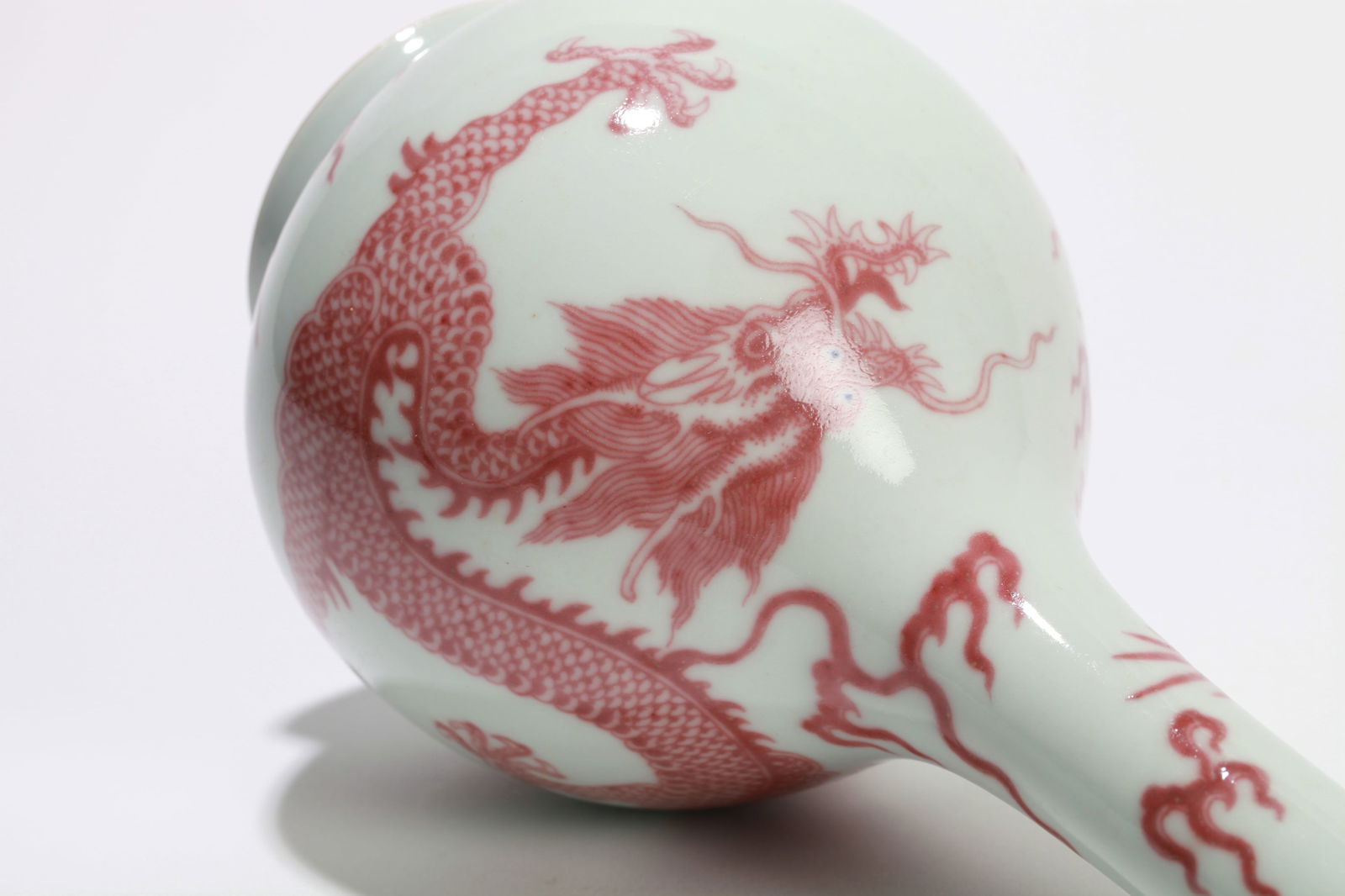 A COPPER-RED 'DRAGON' VASE - 10