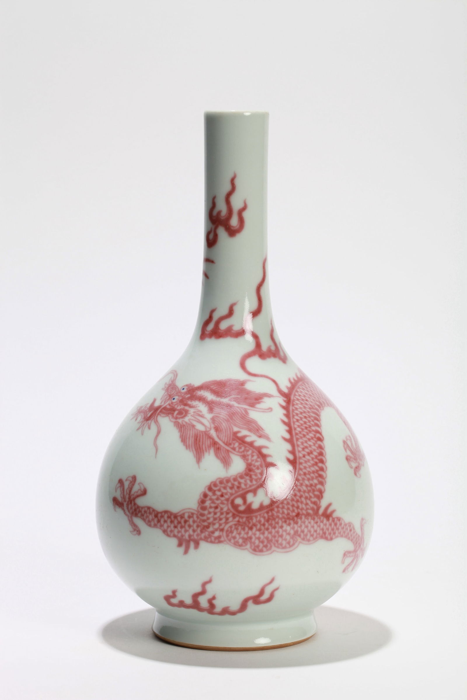 A COPPER-RED 'DRAGON' VASE - 4