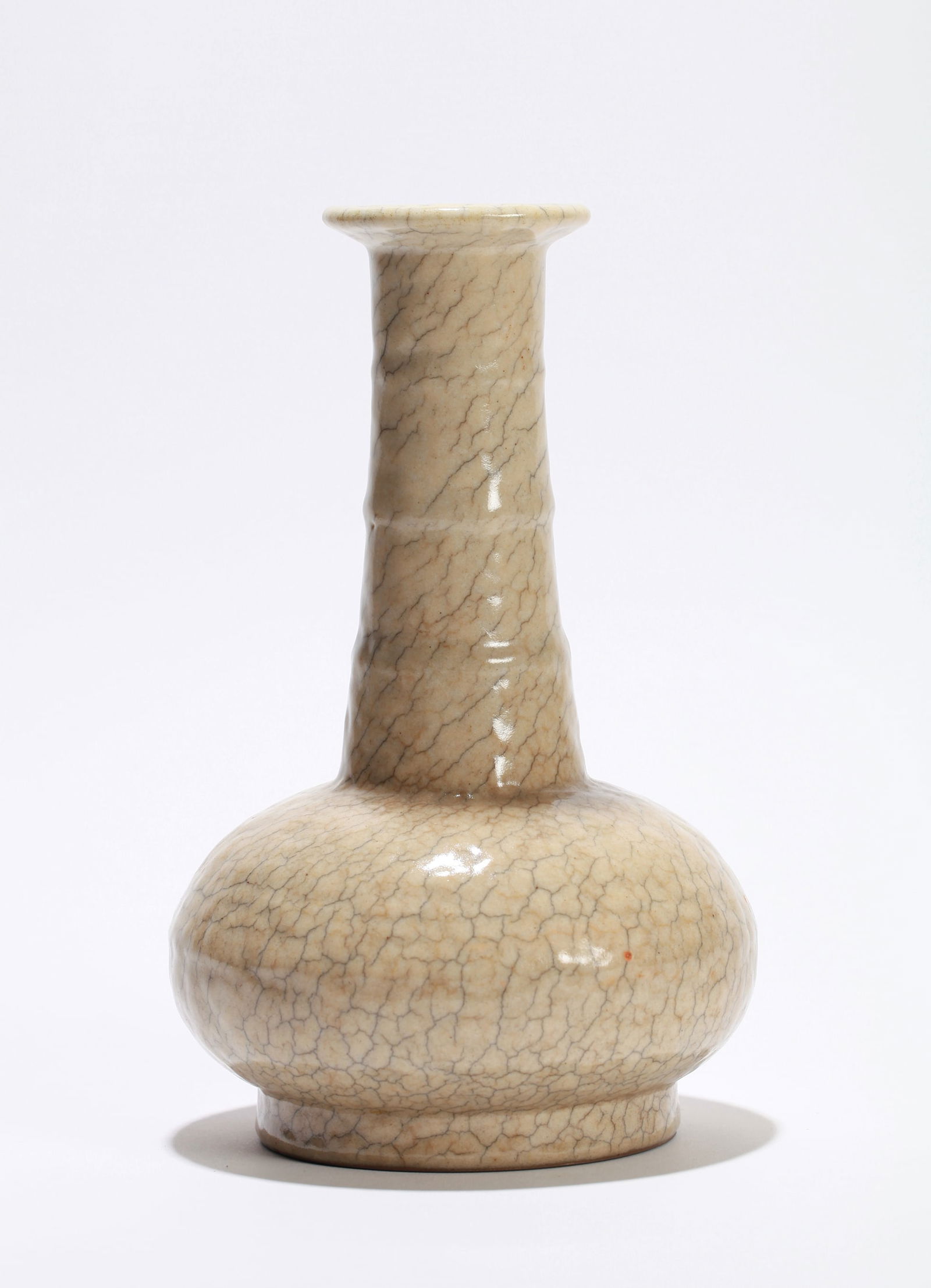 A GE WARE 'STRING PATTERN' DISH-MOUTH VASE - 5