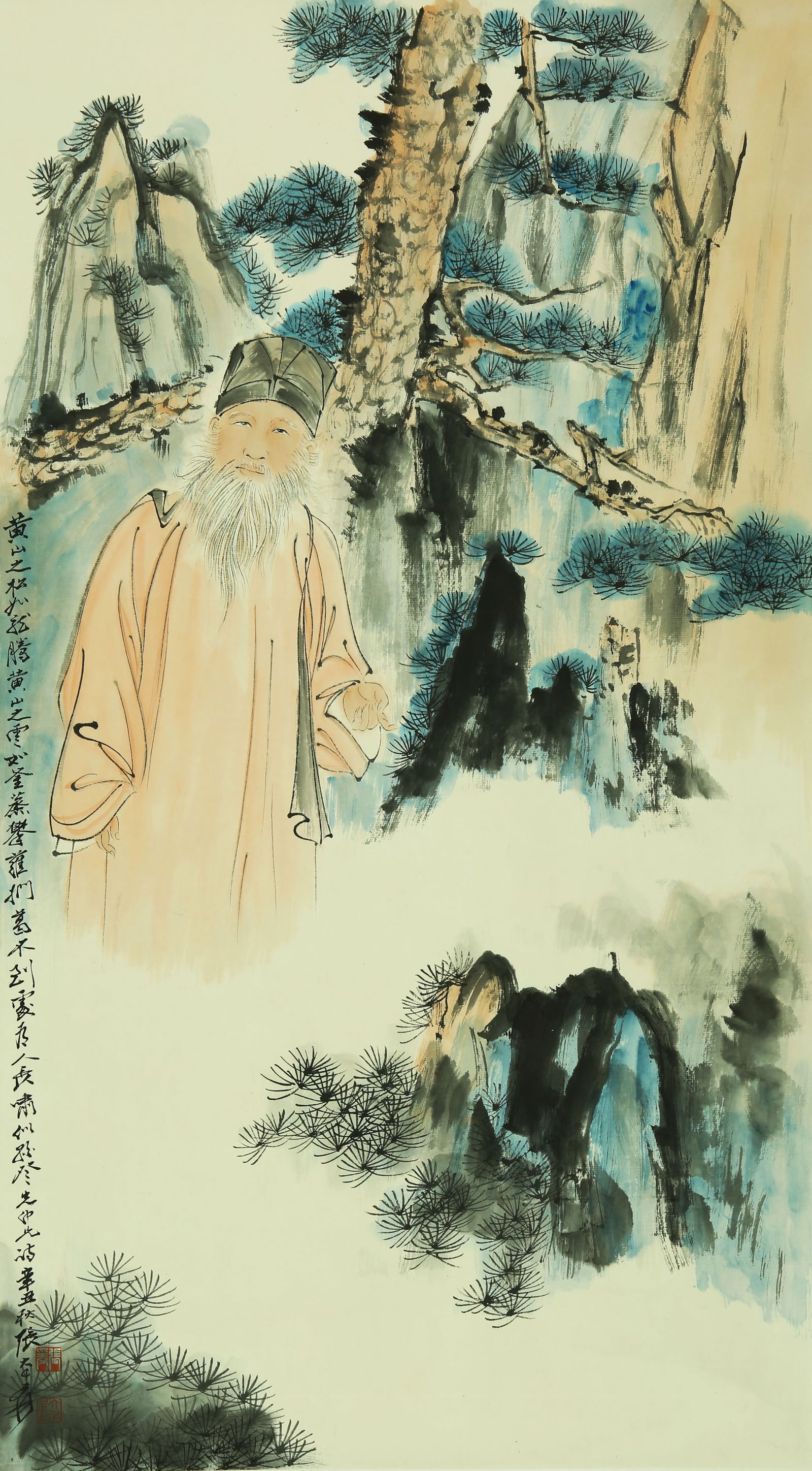 ZHANG DAQIAN (1899-1983), ATTRIBUTED TO, SCHOLAR (1 of 6)
