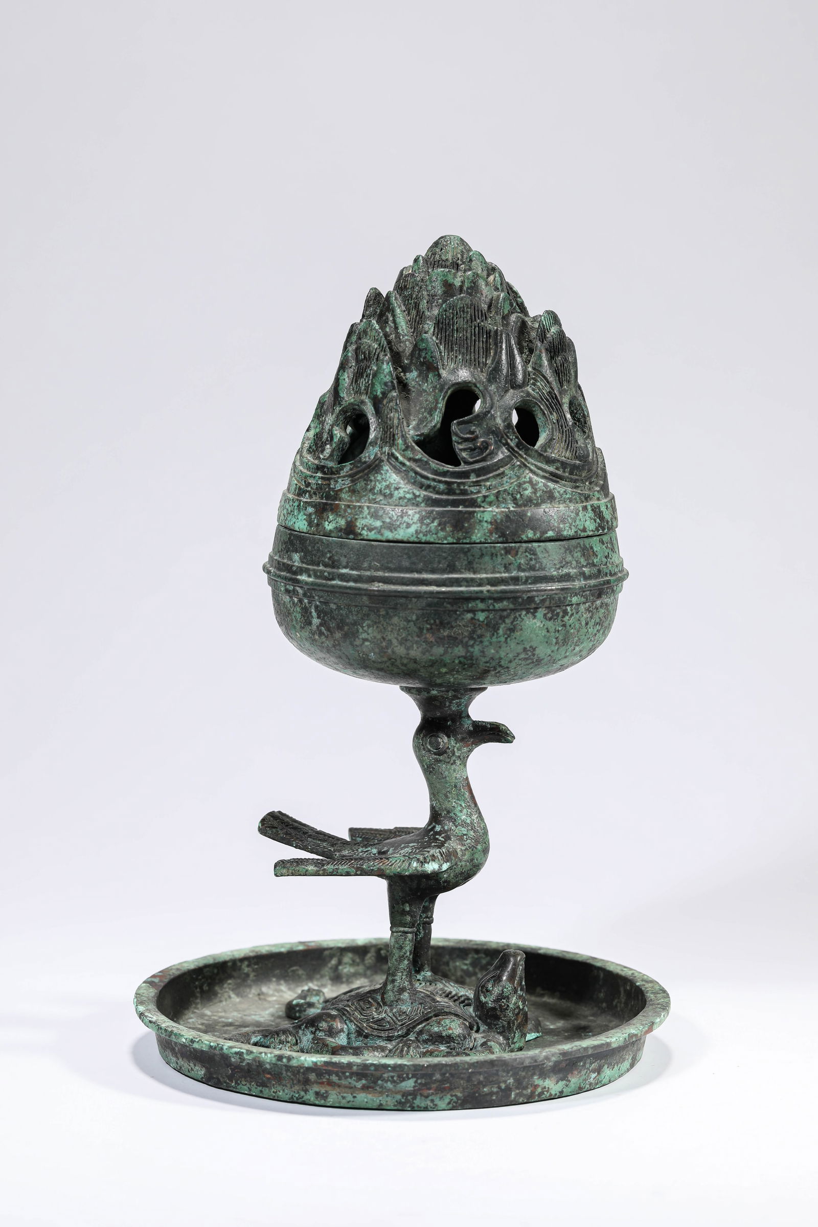 A BRONZE CENSER - 4