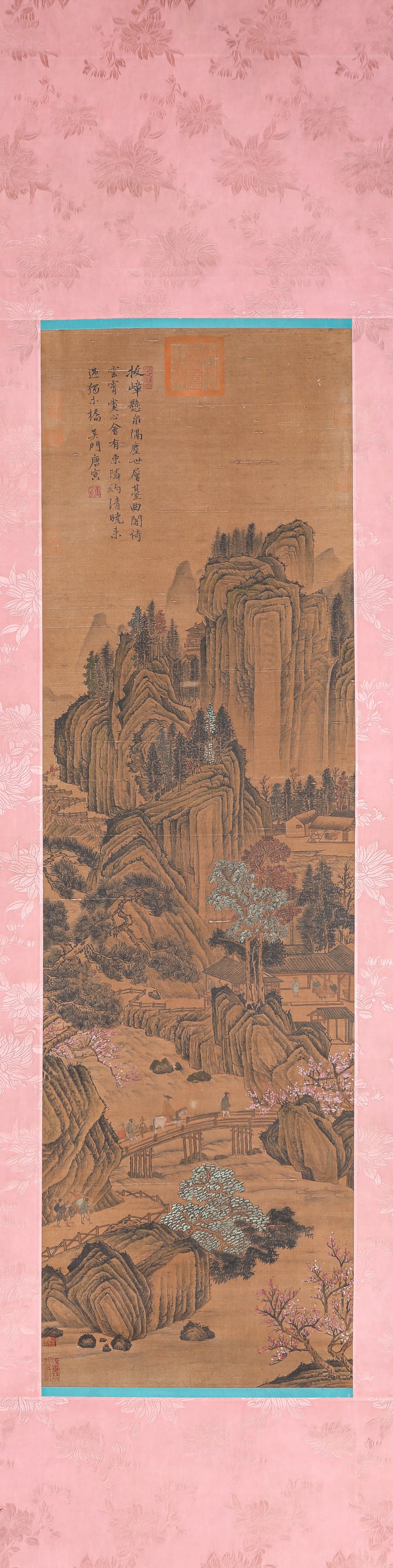 TANG YIN (1470-1524), ATTRIBUTED TO, LANDSCAPE: TANG YIN (1470-1524), ATTRIBUTED TO, LANDSCAPE Dimensions: Width: 41.0 cm (16.14 in) x Height: 139.0 cm (54.72 in). All measurements are approximate.