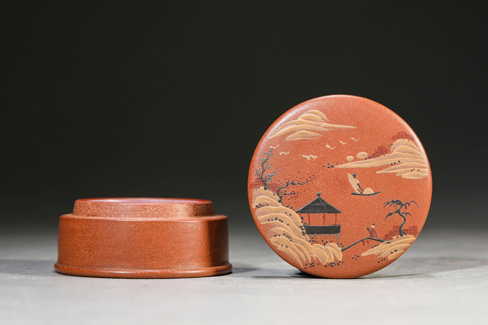 A YIXING COVERED BOX (1 of 4)