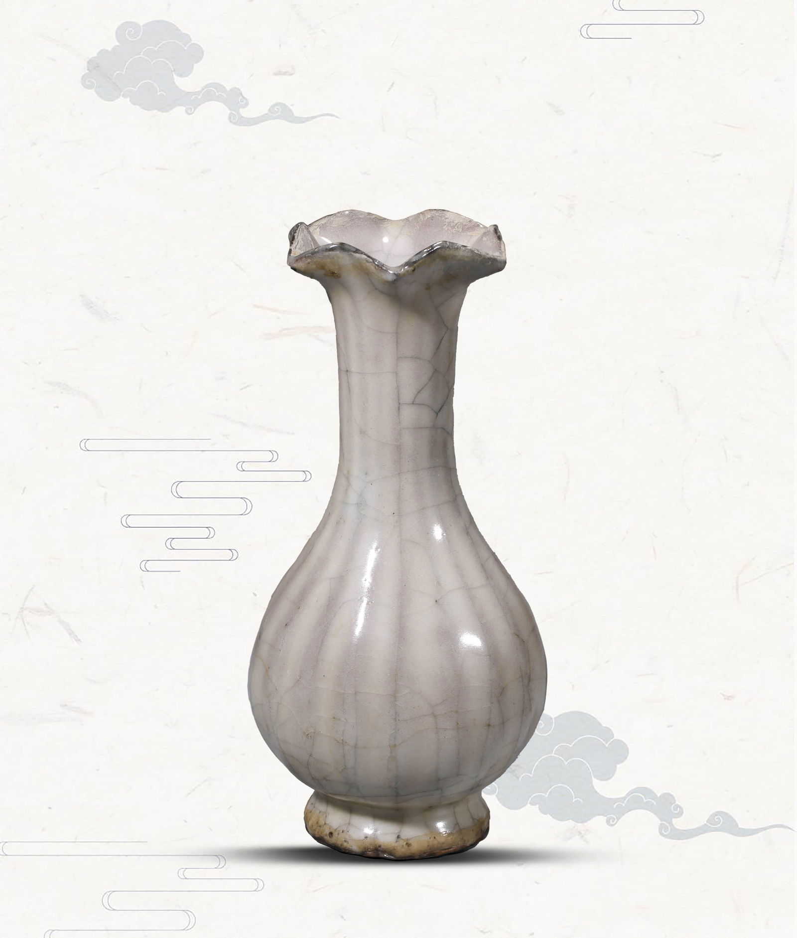 A GUAN-TYPE VASE: A GUAN-TYPE VASE Dimensions: Width: 12.0 cm (4.72 in) x Height: 25.5 cm (10.04 in). All measurements are approximate.