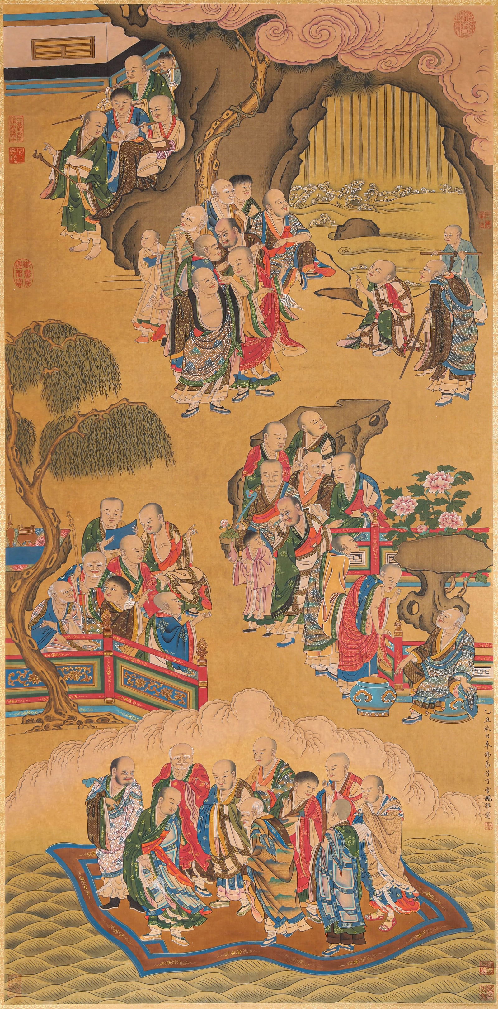 DING YUNPENG (1547-1628), ATTRIBUTED TO, ARHAT: DING YUNPENG (1547-1628), ATTRIBUTED TO, ARHAT Dimensions: Width: 74.5 cm (29.33 in) x Height: 151.0 cm (59.45 in). All measurements are approximate.