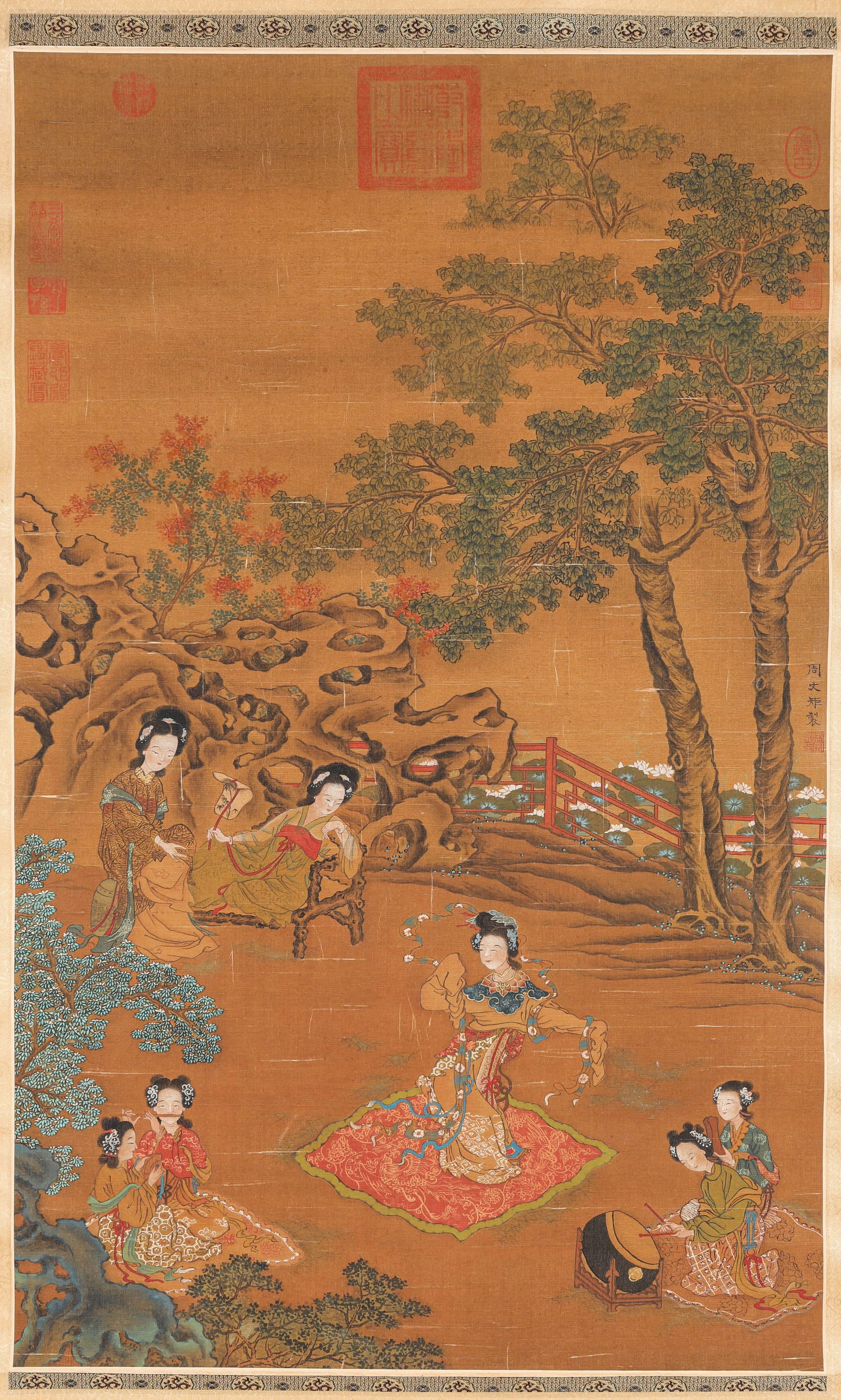 ZHOU WENJU (ACT. 10TH CENTURY), ATTRIBUTED TO, FIVE KINDS OF MUSIC (1 of 6)