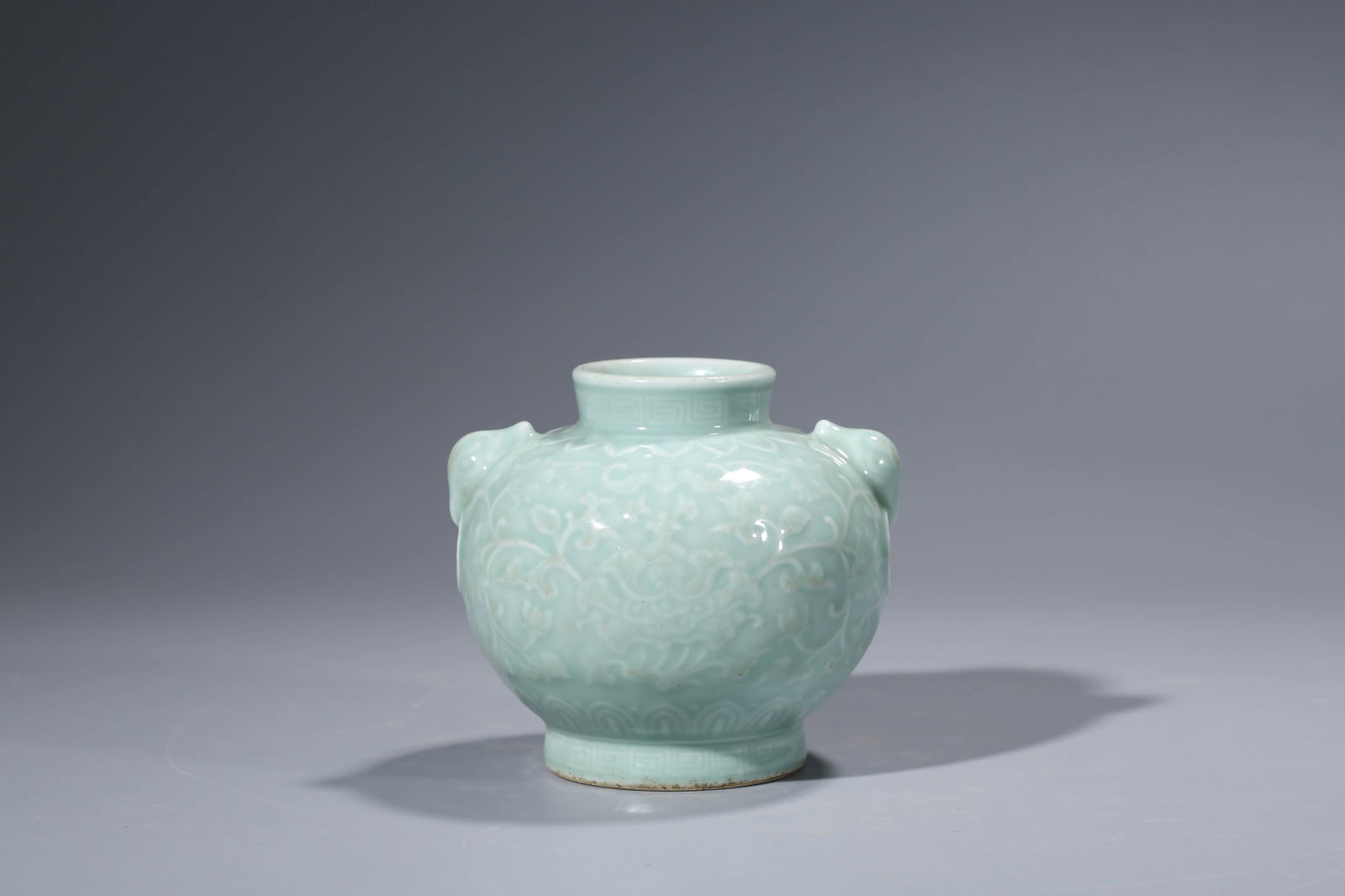 A CELADON-GLAZED 'RELIEF-DECORATED' JAR - 3
