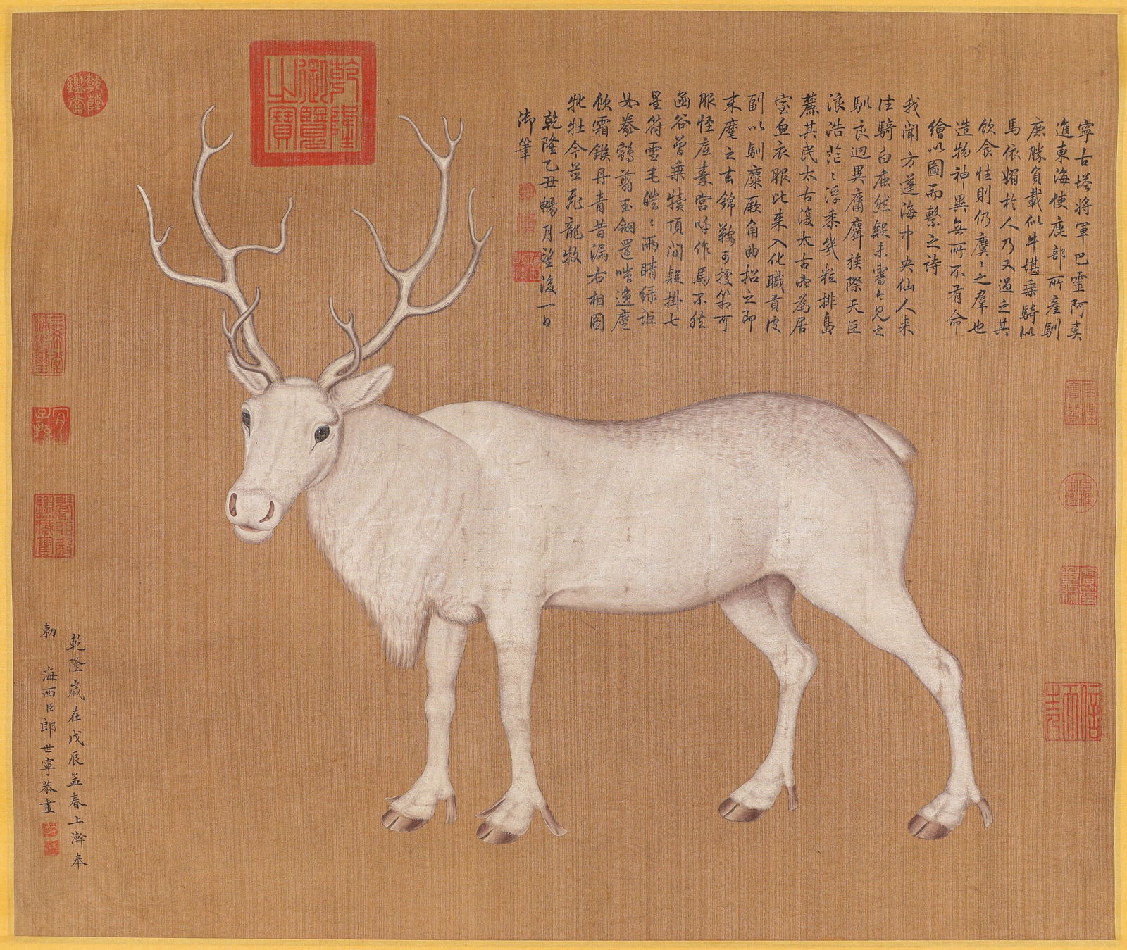 GIUSEPPE CASTIGLIONE (1688-1766), ATTRIBUTED TO, DEER (1 of 6)