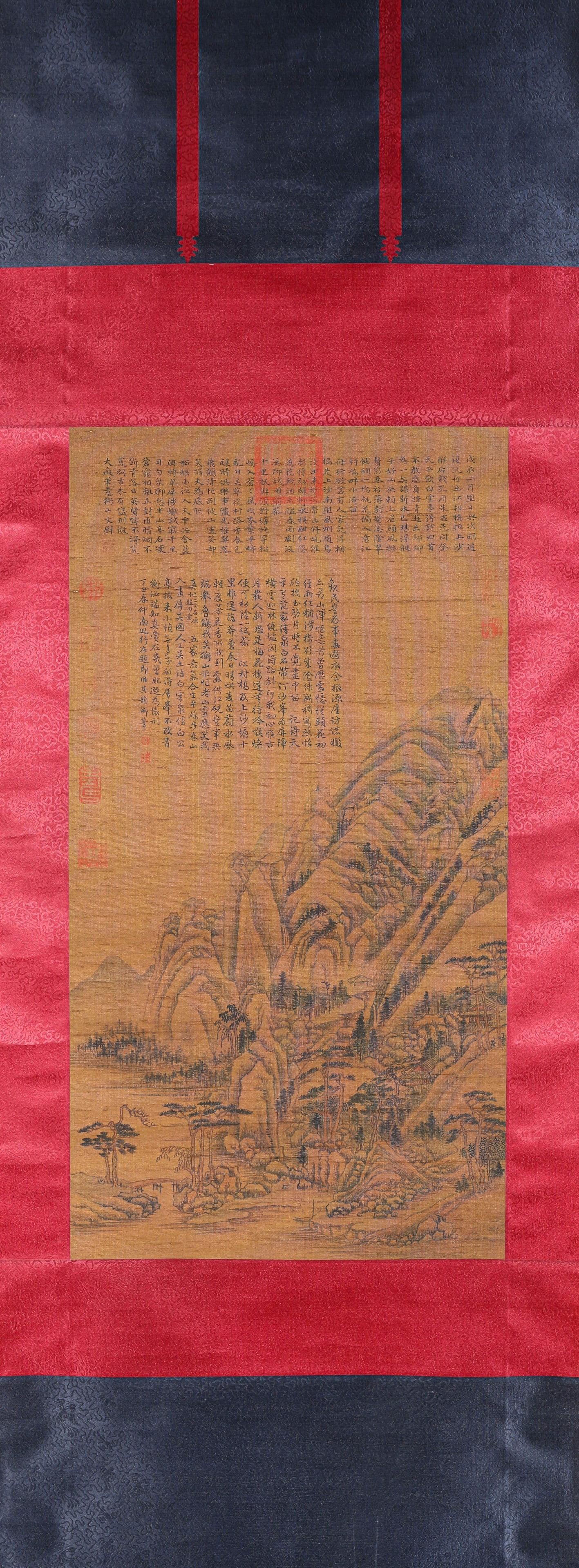 WEN ZHENGMING (1470-1559), ATTRIBUTED TO, LANDSCAPE: WEN ZHENGMING (1470-1559), ATTRIBUTED TO, LANDSCAPE Dimensions: Width: 50.0 cm (19.69 in) x Height: 96.0 cm (37.80 in). All measurements are approximate.