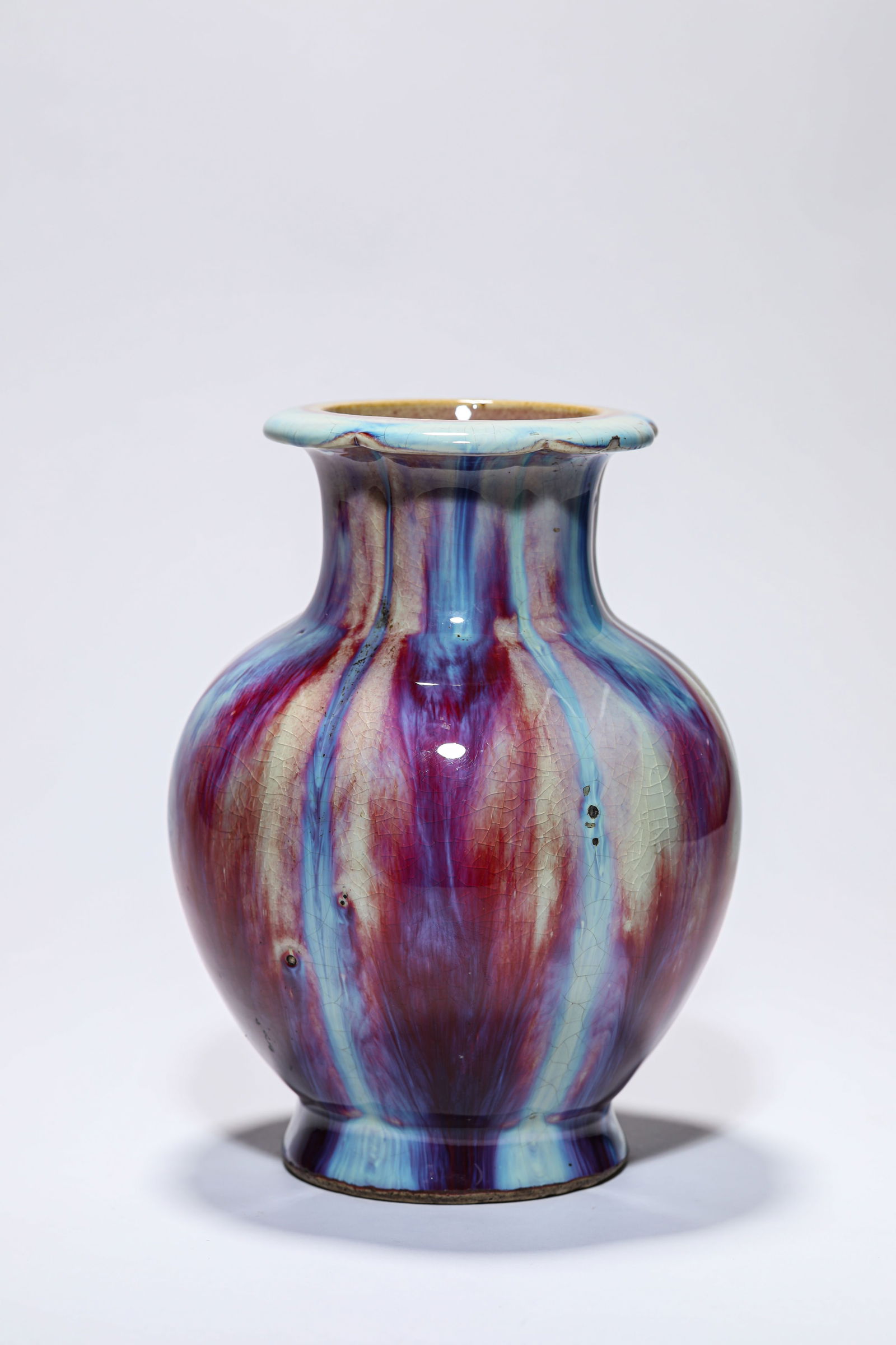 A FLAMBE-GLAZED VASE (1 of 5)