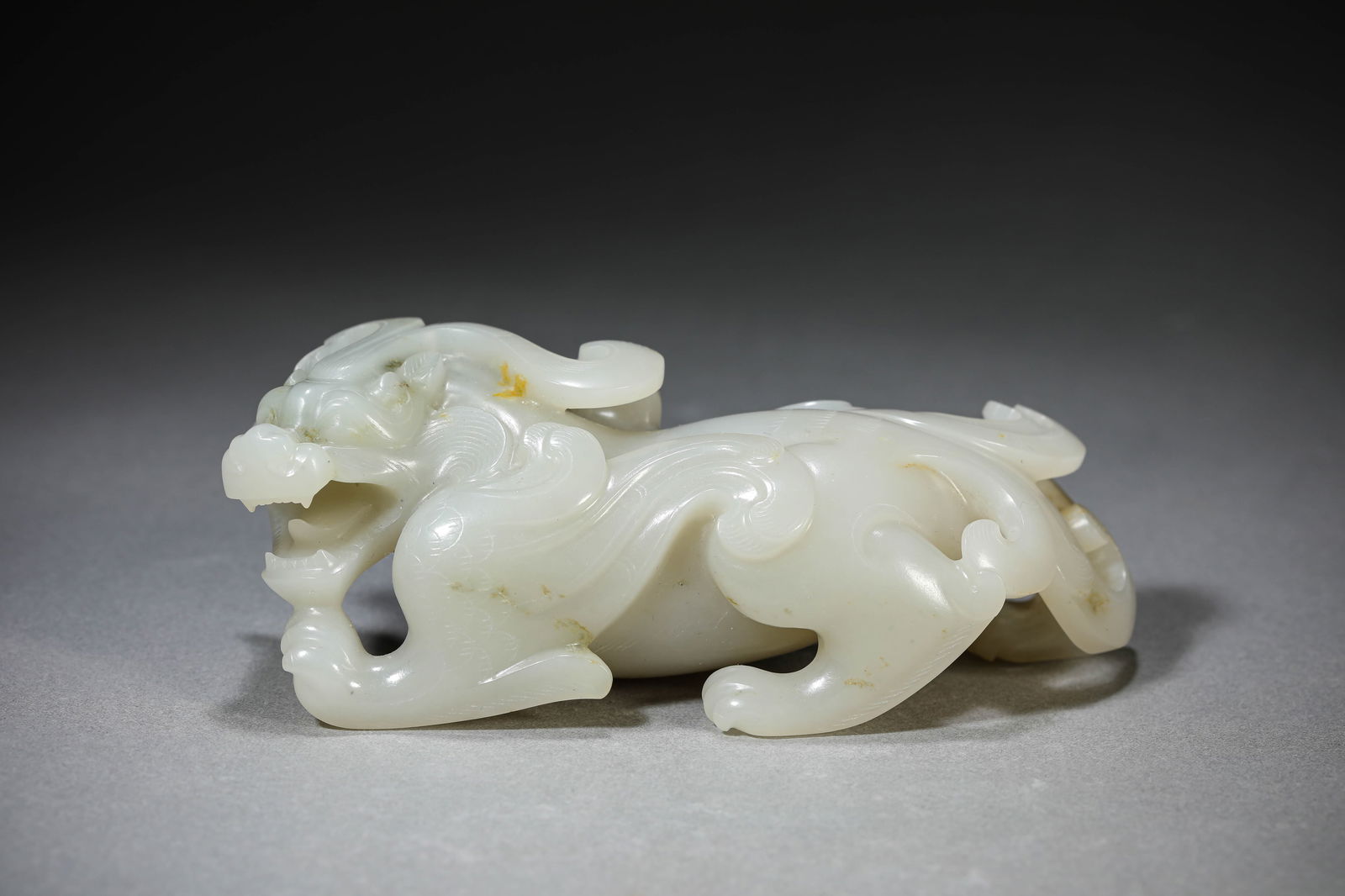 A JADE 'AUSPICIOUS BEAST' (1 of 5)