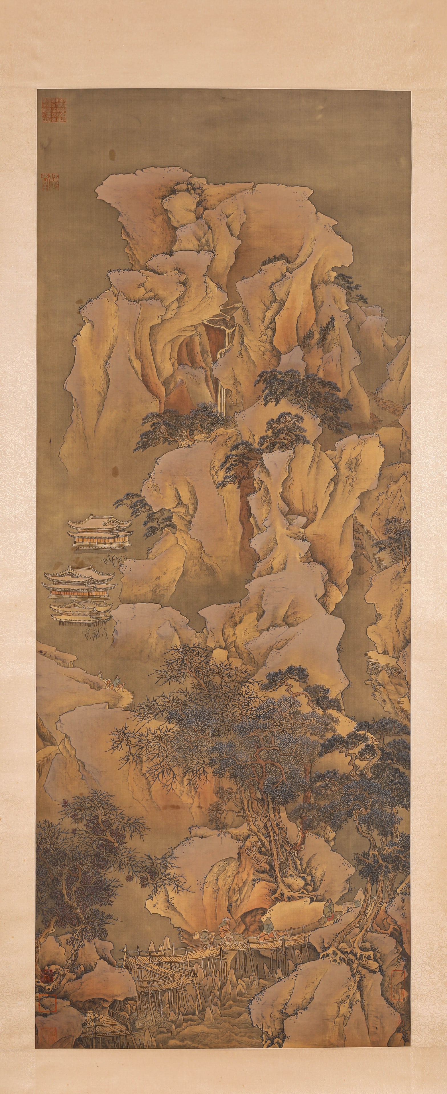 GUO XI (1020-1090), ATTRIBUTED TO, LANDSCAPE WITH FIGURES (1 of 6)