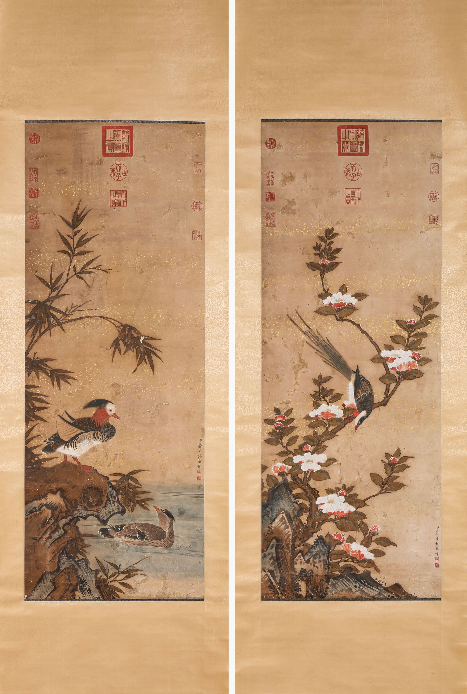 JIANG TINGXI (1669-1732), ATTRIBUTED TO, FLOWER-AND-BIRD SET (1 of 9)