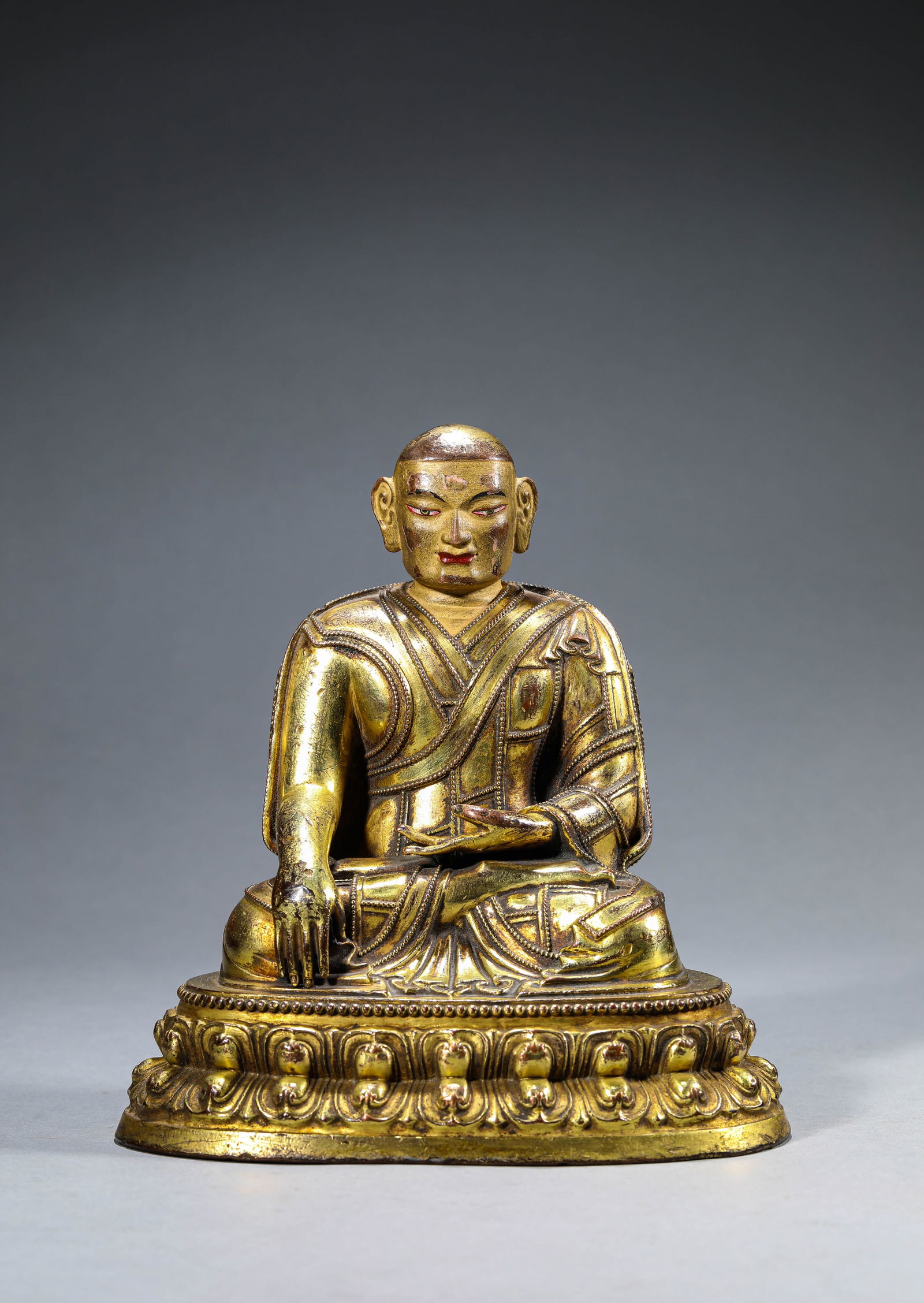 A TIBETAN 'KAGYU-STYLE' FIGURE OF A LAMA (1 of 7)