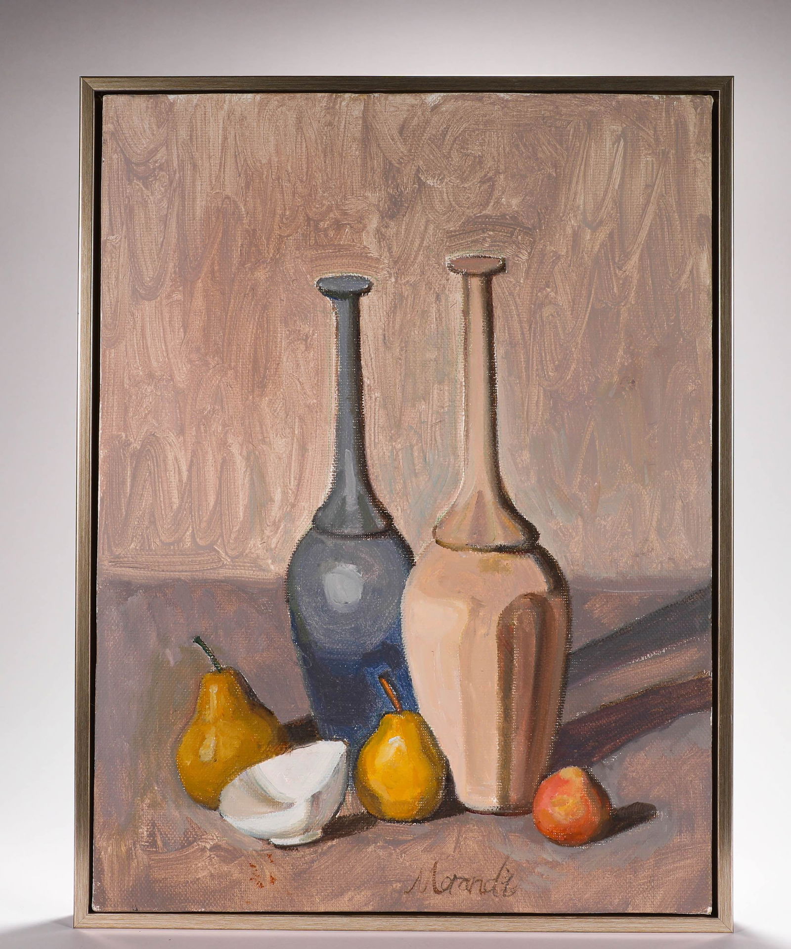 GIORGIO MORANDI (1890-1964), ATTRIBUTED TO, OIL ON CANVAS: Dimensions: Width: 32.5 cm (12.80 in.) x Height: 43 cm (16.93 in.). All measurements are approximate.
