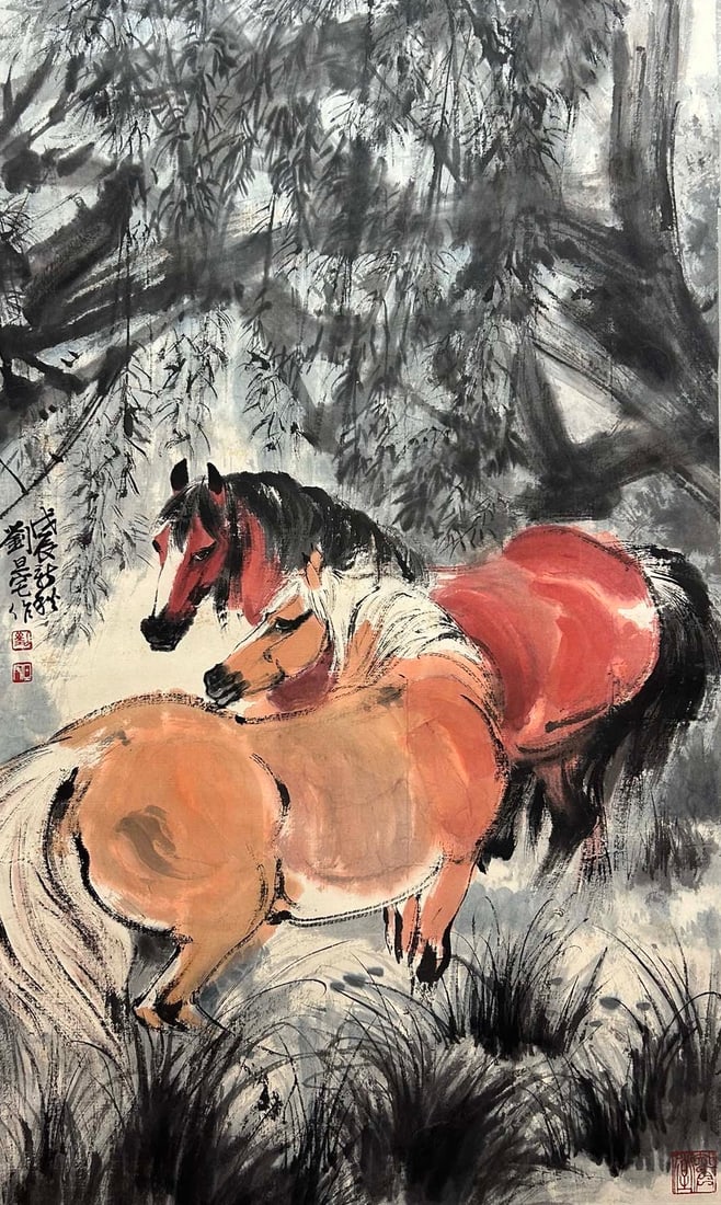LIU DANZHAI (1931-2011), ATTRIBUTED TO, HORSE (1 of 9)