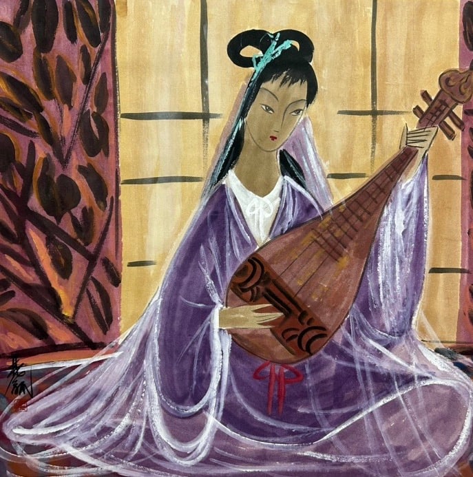 LIN FENGMIAN (1900-1991), ATTRIBUTED TO, FIGURE (1 of 9)