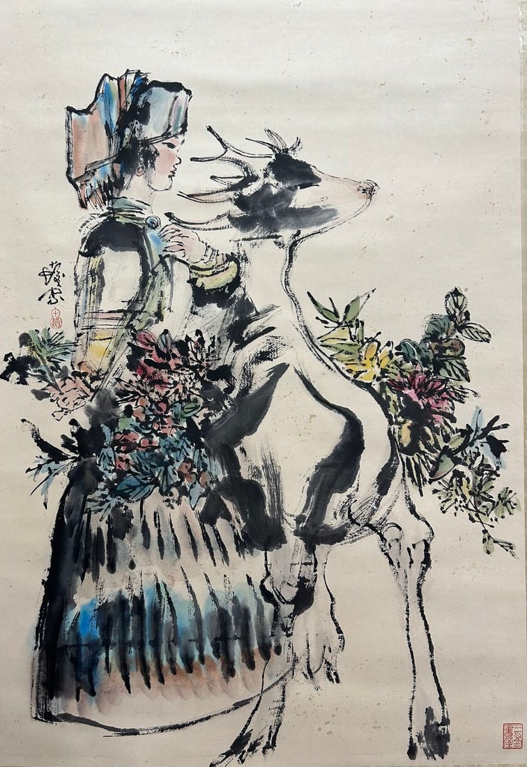 CHENG SHIFA (1921-2007), ATTRIBUTED TO, FIGURE (1 of 9)