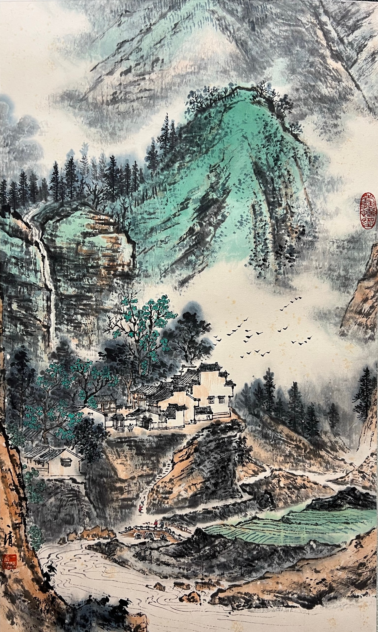 TAO YIQING (1914-1997), ATTRIBUTED TO, LANDSCAPE (1 of 9)
