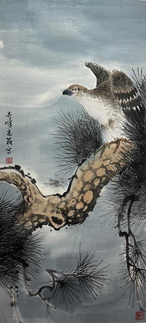 GAO QIFENG (1889-1933), ATTRIBUTED TO, EAGLE: Dimensions: Width: 95 cm (37.40 in.) x Height: 43 cm (16.93 in.). All measurements are approximate.