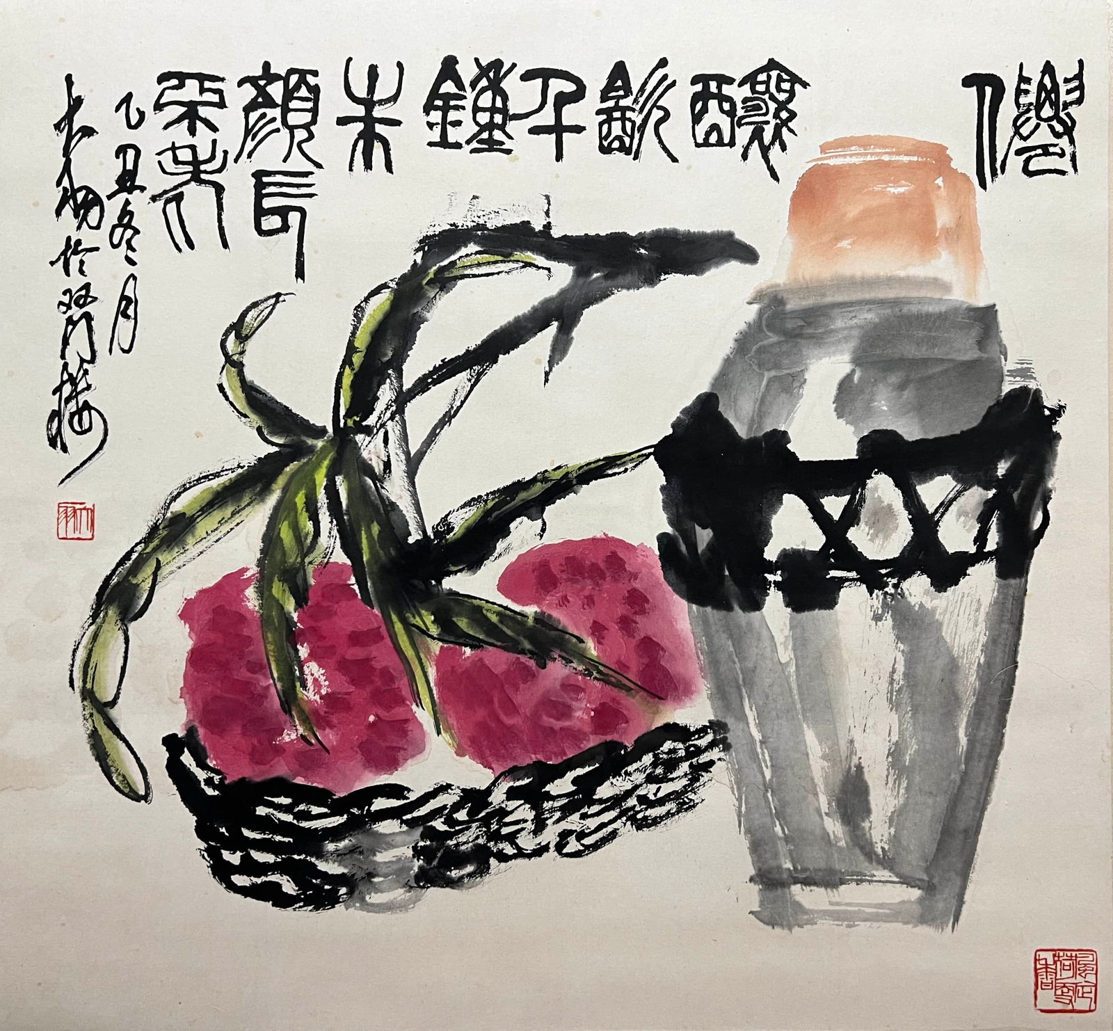 CHEN DAYU (1912-2001), ATTRIBUTED TO, WINE (1 of 8)