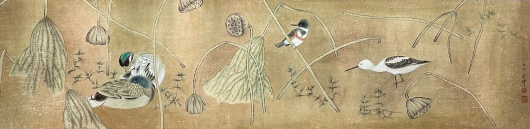 JIANG HONGWEI (B. 1957), ATTRIBUTED TO, FLOWER AND BIRD (1 of 9)