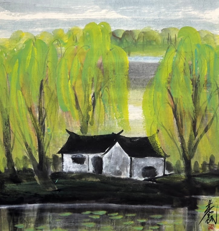 LIN FENGMIAN (1900-1991), ATTRIBUTED TO, LANDSCAPE (1 of 9)