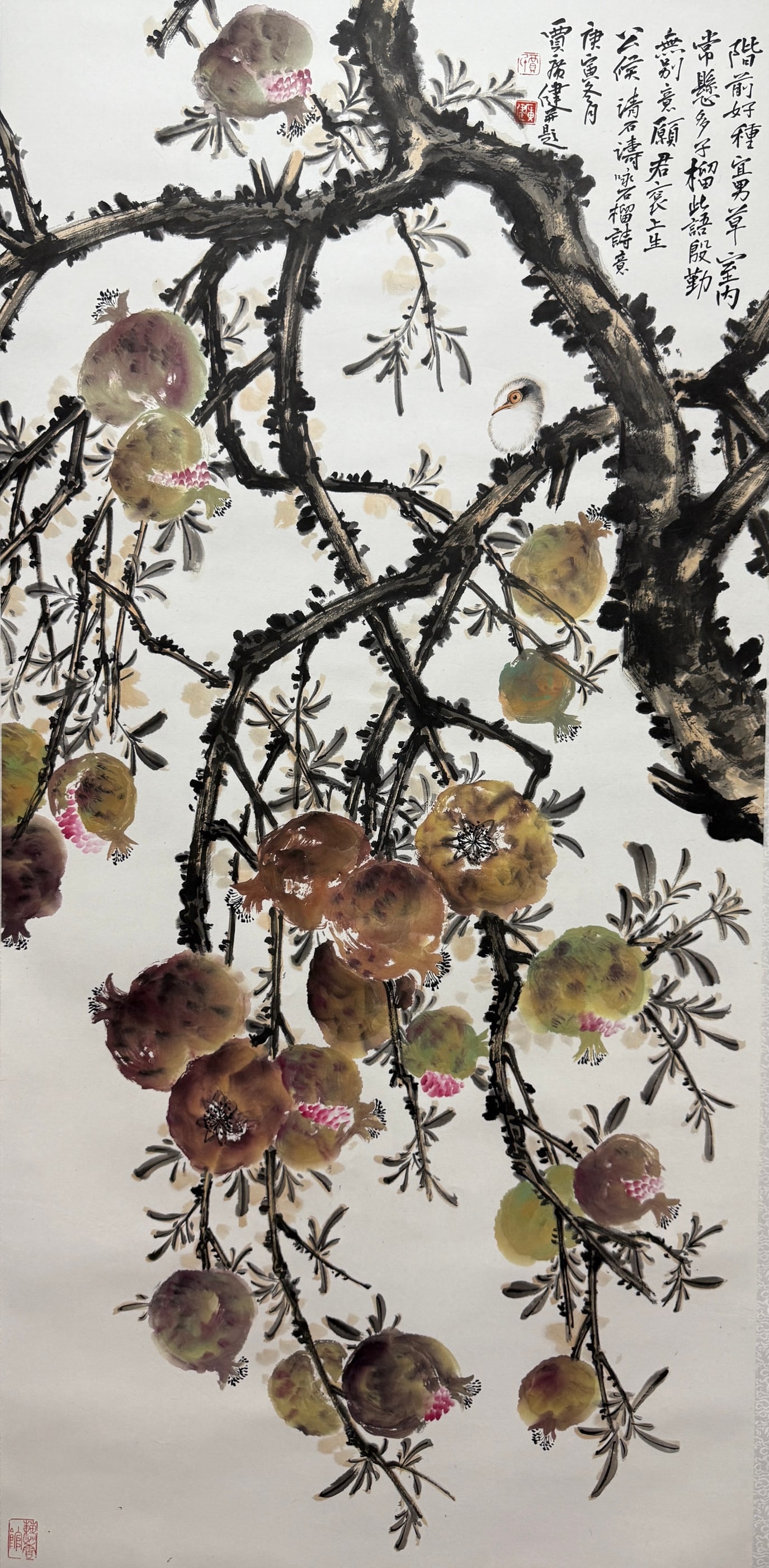 JIA GUANGJIAN (B. 1964), ATTRIBUTED TO, FLOWER AND BIRD (1 of 8)