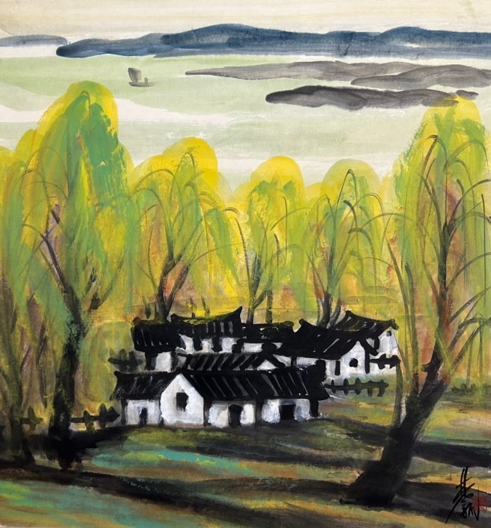 LIN FENGMIAN (1900-1991), ATTRIBUTED TO, LANDSCAPE (1 of 9)