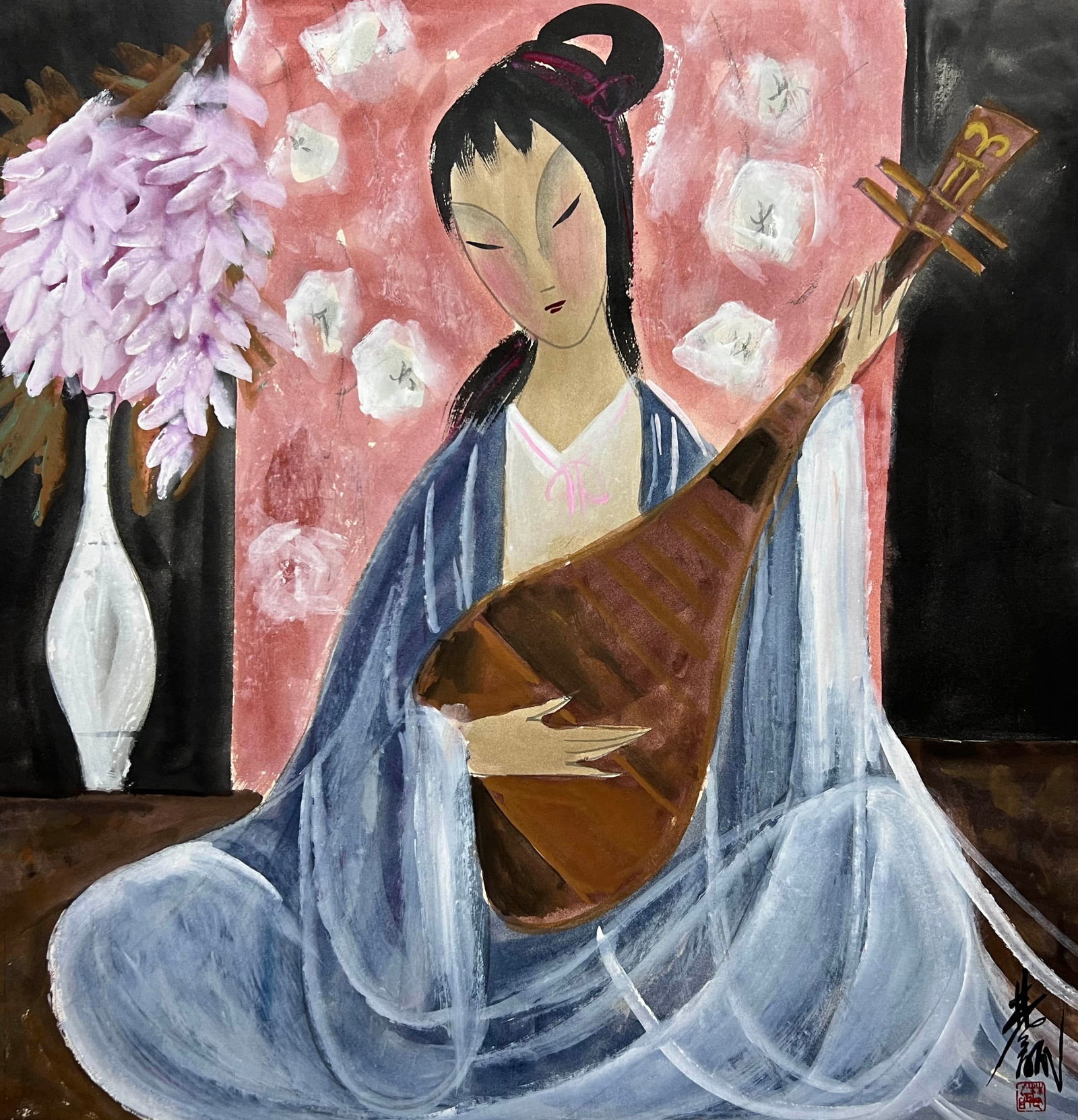 LIN FENGMIAN (1900-1991), ATTRIBUTED TO, FIGURE (1 of 9)