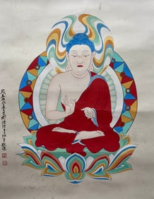 ZHANG DAQIAN (1899-1983), ATTRIBUTED TO, BUDDHA