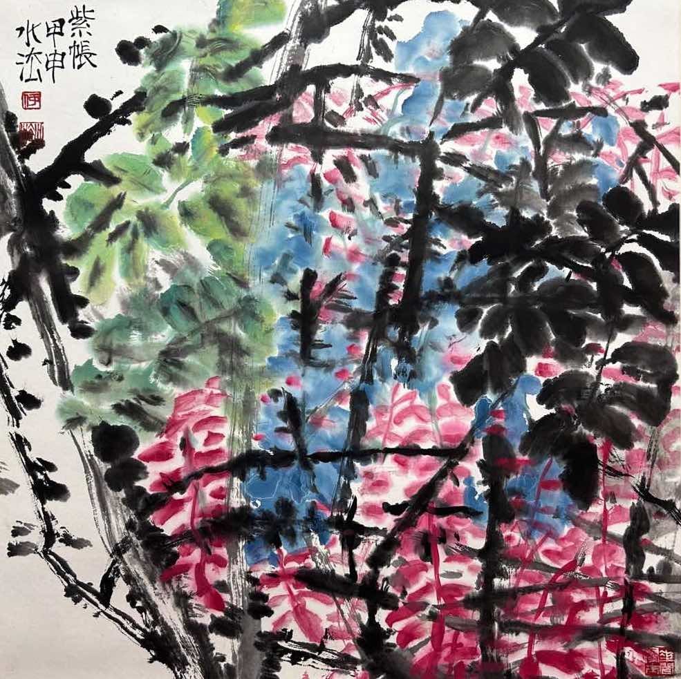 HE SHUIFA (B. 1946), ATTRIBUTED TO, FLOWERS (1 of 8)