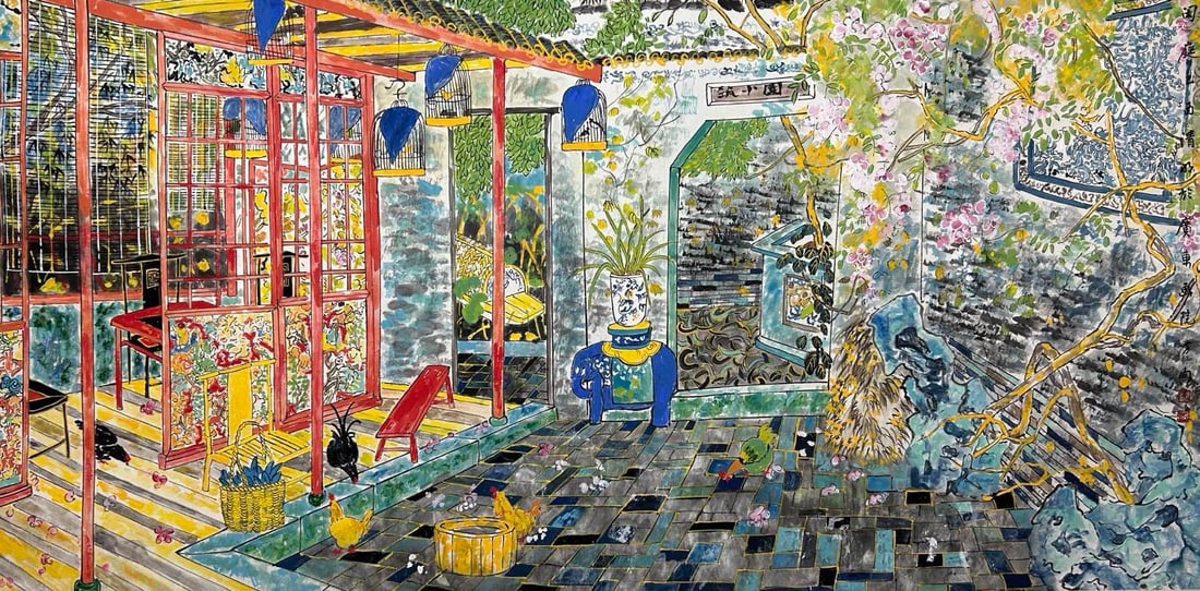 FANG XIANG (B. 1967), ATTRIBUTED TO, OBJECT: Dimensions: Width: 66 cm (25.98 in.) x Height: 135 cm (53.15 in.). All measurements are approximate.