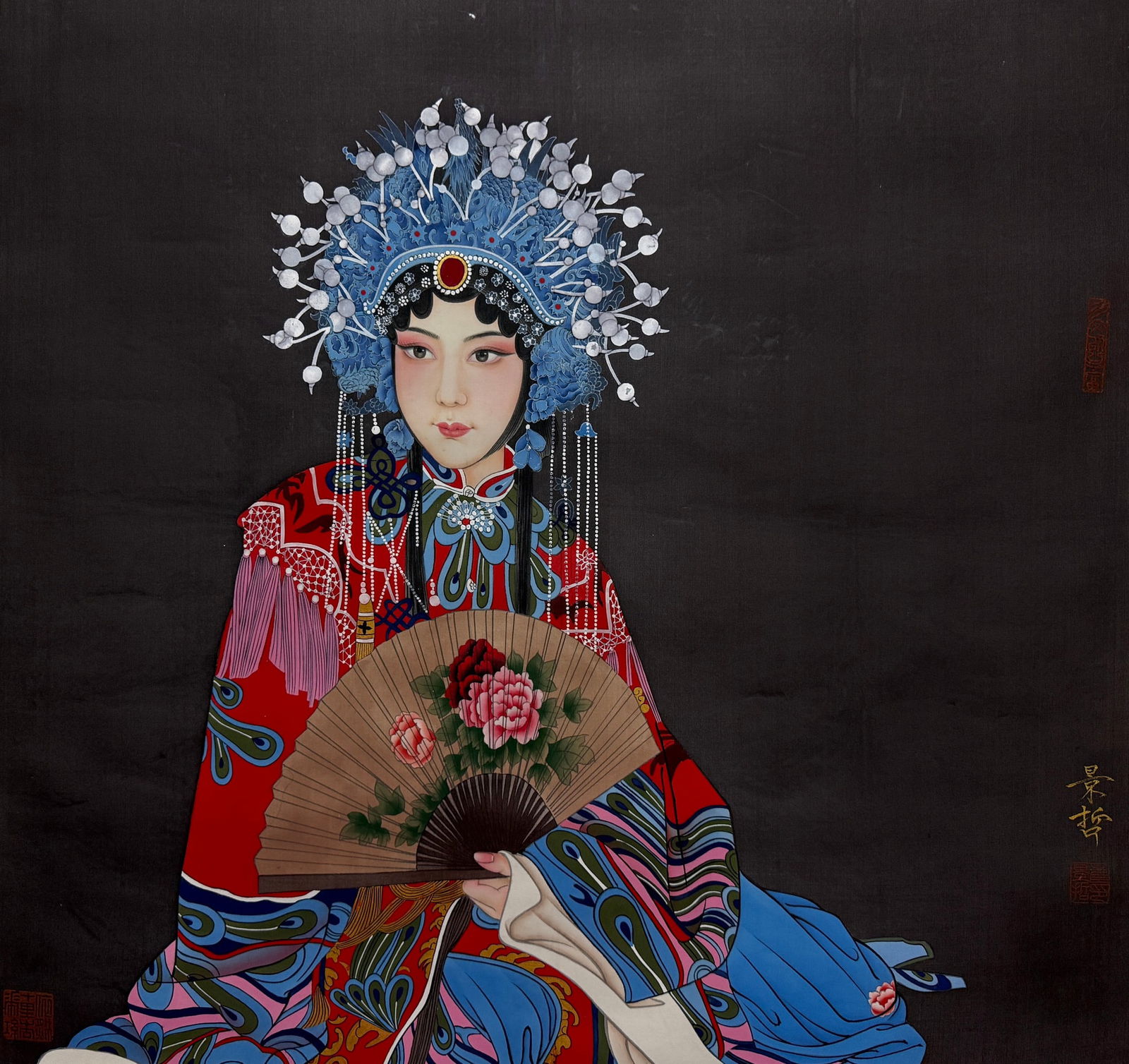 CUI JINGZHE (B. 1980), ATTRIBUTED TO, FIGURE: Dimensions: Width: 65 cm (25.59 in.) x Height: 67 cm (26.38 in.). All measurements are approximate.