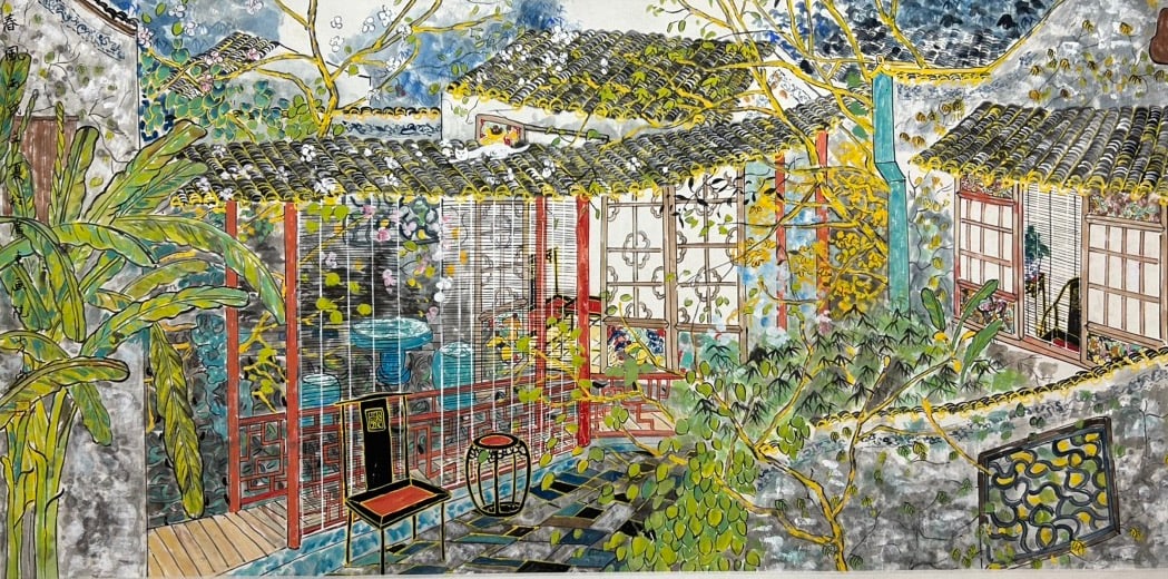 FANG XIANG (B. 1967), ATTRIBUTED TO, OBJECT: Dimensions: Width: 66 cm (25.98 in.) x Height: 135 cm (53.15 in.). All measurements are approximate.