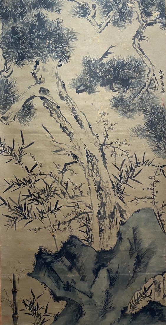 GAO QIPEI (1660-1734), ATTRIBUTED TO, FLOWER AND BIRD (1 of 9)