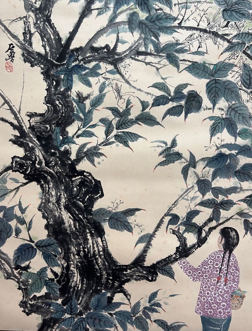 SHI LU (1919-1982), ATTRIBUTED TO, FIGURE (1 of 9)