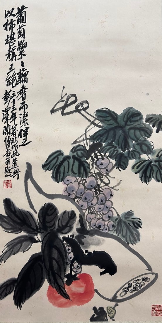 TAO BOWU (1900-1996), ATTRIBUTED TO, FLOWERS (1 of 9)